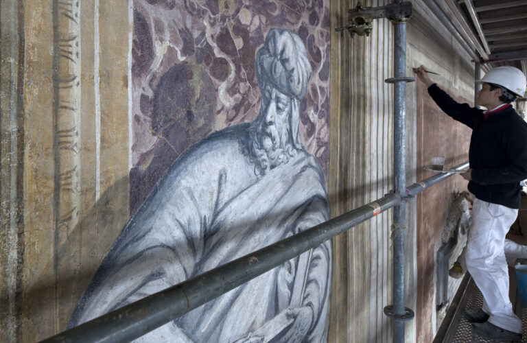 Misericordia-Restoration of frescoes