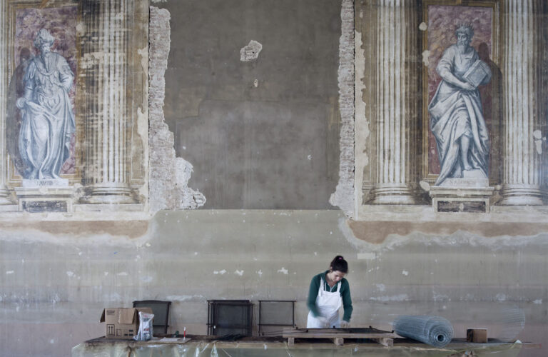 Misericordia-Restoration of frescoes